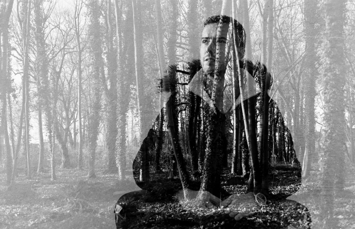 Portrait Nicolai Doppelbelichtung jüdischer Friedhof Stralsund (c) Lomoherz